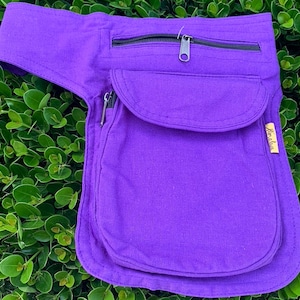 Design unique Sac banane Sac hippie Sac banane Sac banane Sac de festival Sac de voyage vers l'ouest / 100 % coton | COMMERCE ÉQUITABLE | Fait main avec amour
