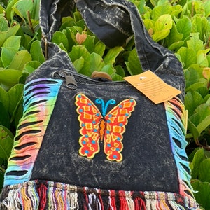 Unique Cotton Boho Passport crossbody bag Hippie Bag Festival Bag Travel Bag 100% Cotton|100 VEGAN| FAIR TRADE | Handmade with Love