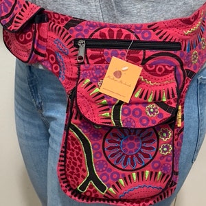 Unique design multipurpose waist pack Bag, Festival Belt Bag, Hip Bag | FAIR TRADE | Handmade with Love.