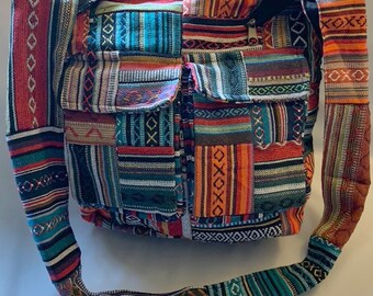 The Boho Hippie - Army Green Handmade Hippie Boho Cross Body Messenger Bag with Himalayan Tree https://www.thebohohippieshop.com/collections/handmade-hippie-bags /products/army-green-handmade-hippie-boho-cross-body-messenger-bag-with-himalayan-tree