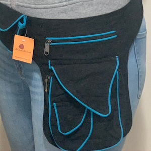 100% Cotton multipurpose waist pack Bag, Festival Belt Bag, Hip Bag | FAIR TRADE | Handmade with Love.