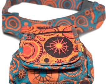 Handmade Cotton Fanny Pack Hippie Festival Waist Bag
