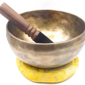 Authentic Hand beaten Tibetan singing bowl for Meditation peace & love Mindfulness Yoga-Chakra Sound Healing