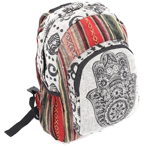 Handmade Himalaya Cotton Mini Backpack Fair Trade Hippie Festival Bag