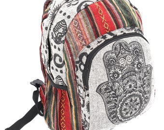 Handgemachte Himalaya Baumwolle Mini Rucksack Fair Trade Hippie Festival Tasche