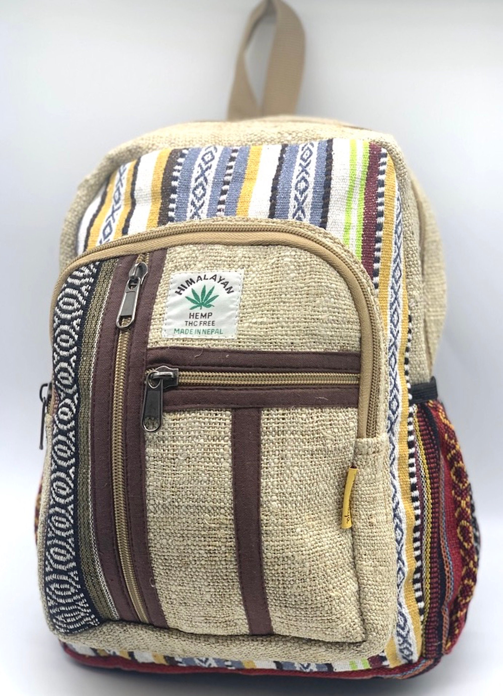 Unique design Himalaya Hemp Backpack Small Backpack Hippie Etsy