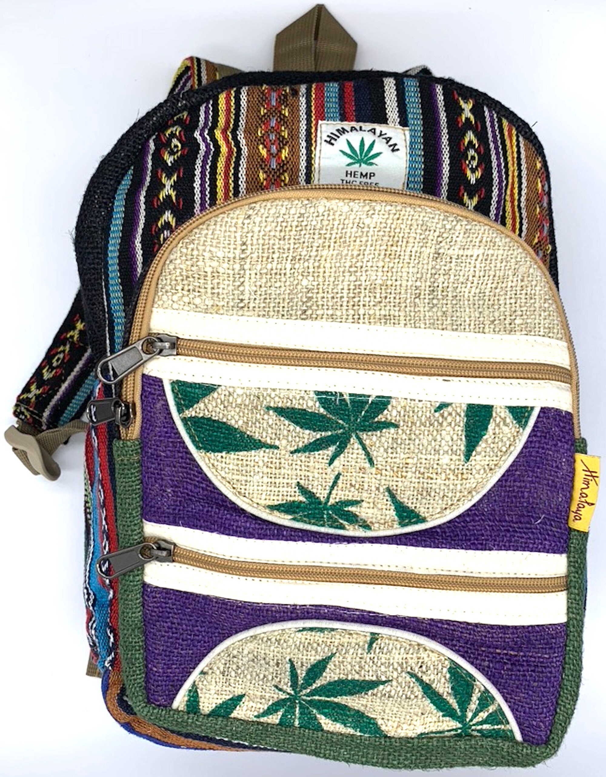 Mini mochila de cáñamo pequeño mochila hippie bolsa paquete Etsy