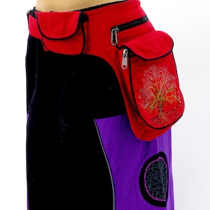 Unique designed cotton multipurpose Tree of Life Fanny Pack | Hip Bag| Hippie Bag | Bum Bag | Festival Bag | Handmade Product