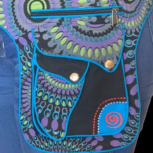 Unique design Fanny Pack Hippie Bag Hip Bag waist Pack Bag Festival Bag Travel west pack / 100% cotton| FAIR TRADE | Handmade with Love.