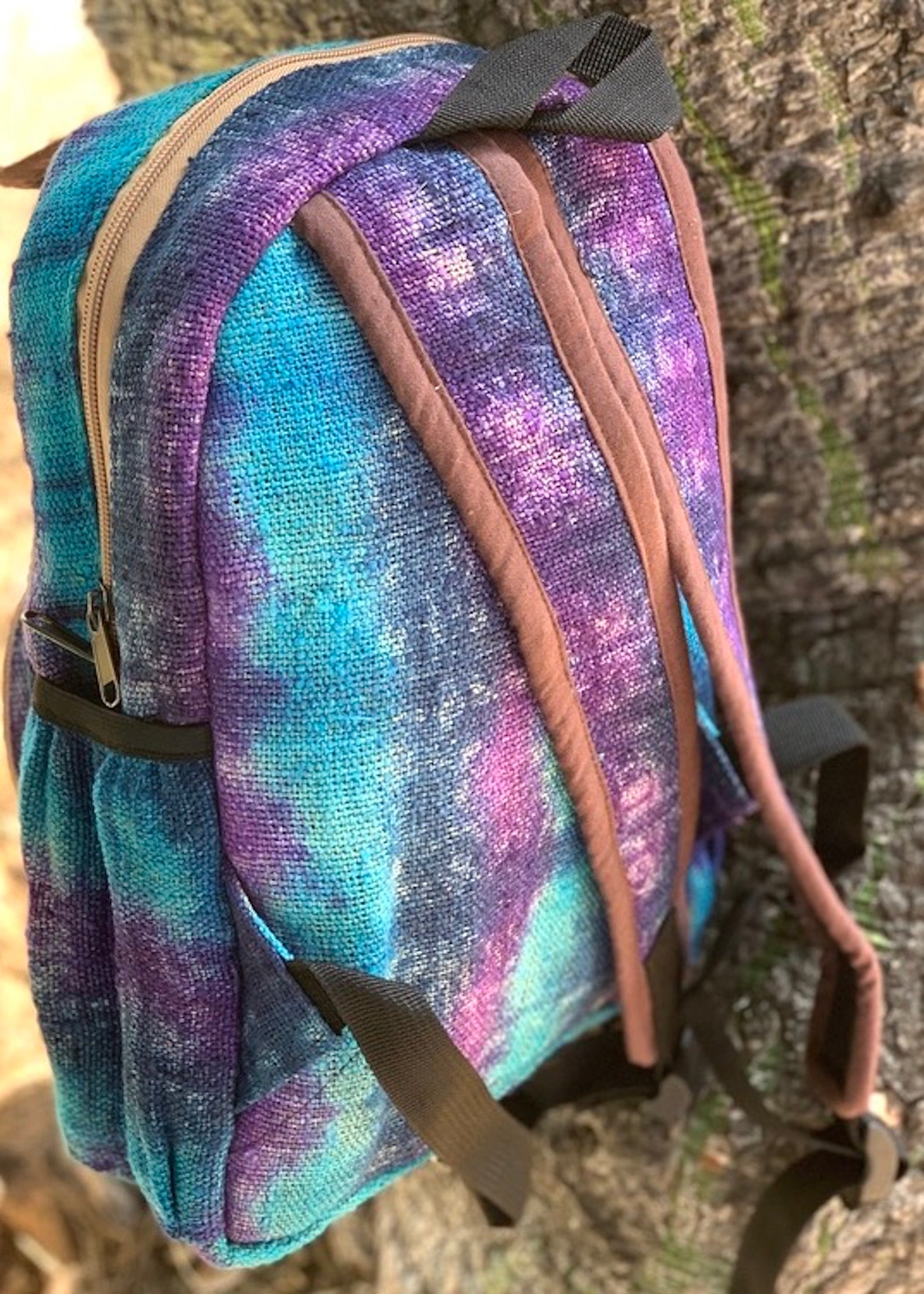 Tie Dye Himalaya Hemp Backpack Small Backpack Hippie Backpack Etsy