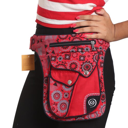 100 Cotton Multipurpose Waist Pack Bag Festival Belt Bag Etsy