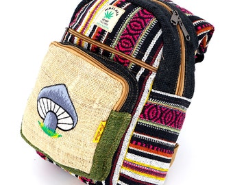 Bucket Bag Embroidered Backpack Ethnic Hippie Boho Leather  display picture 2