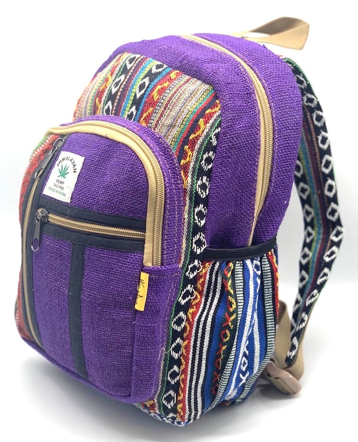 Unique Design Himalaya Hemp Backpack Small Backpack Hippie Etsy