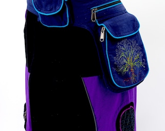 Tree of Life Cotton Fanny Pack Handmade Hippie Festival Bum Bag