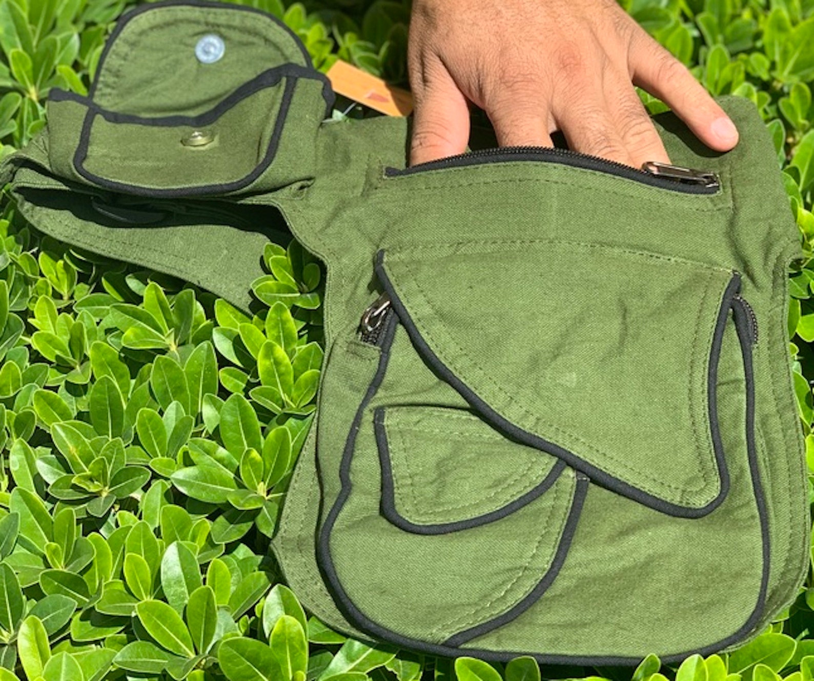 Bolsa de cintura multiusos 100 algodón