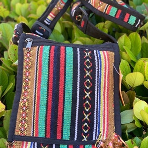 Unique Hippie Boho Passport & iPad shoulder Bag 100% cotton Handmade in Nepal/ 100 VEGAN | FAIR TRADE | Handmade with Love