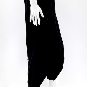 Sarouel hippie fait main coloré en coton, couleur unie, pantalon bohème aladdin taille unique image 6