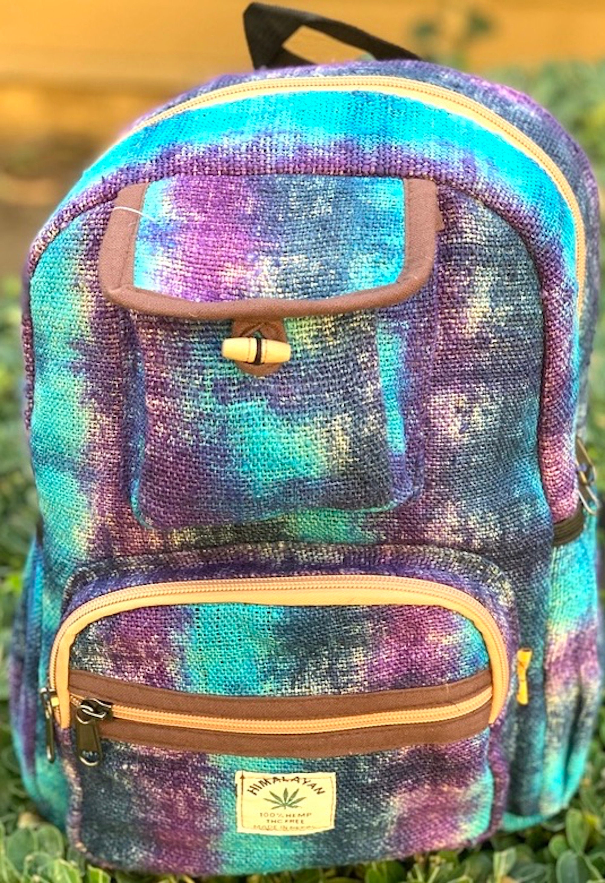 Tie Dye Himalaya Hemp Backpack Small Backpack Hippie Backpack Etsy