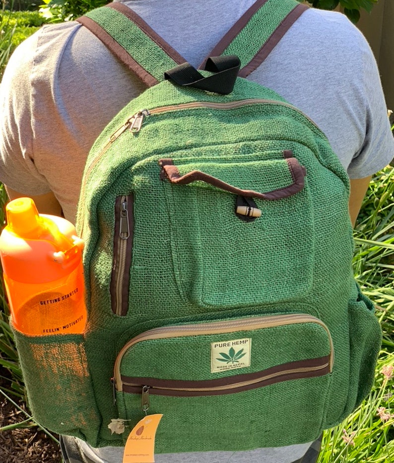 Unique Large Hemp Backpack Bohol Back Pack Hippie Bag Pack Etsy