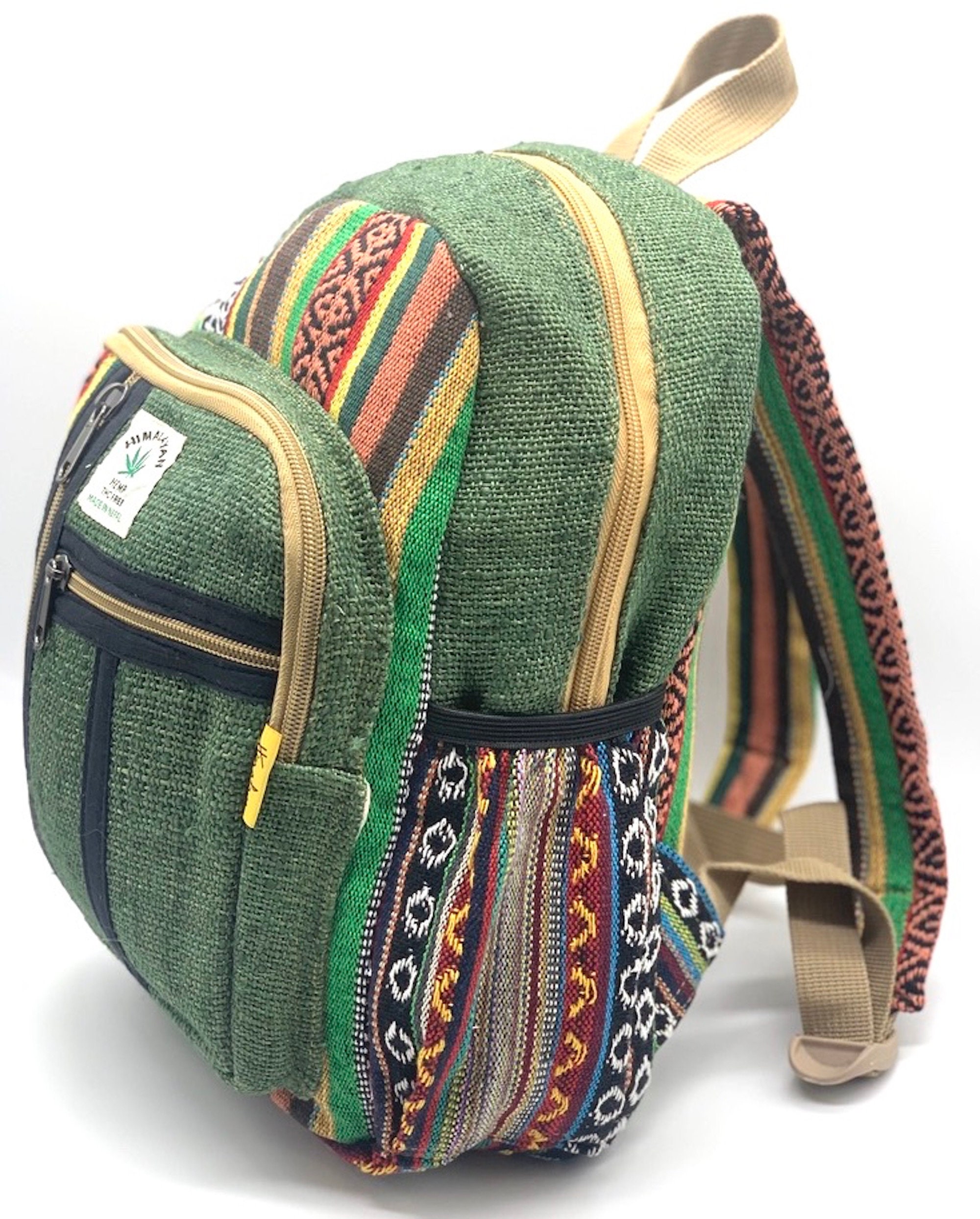Einzigartiges Design Himalaya Hanf Rucksack kleine Rucksack | Etsy