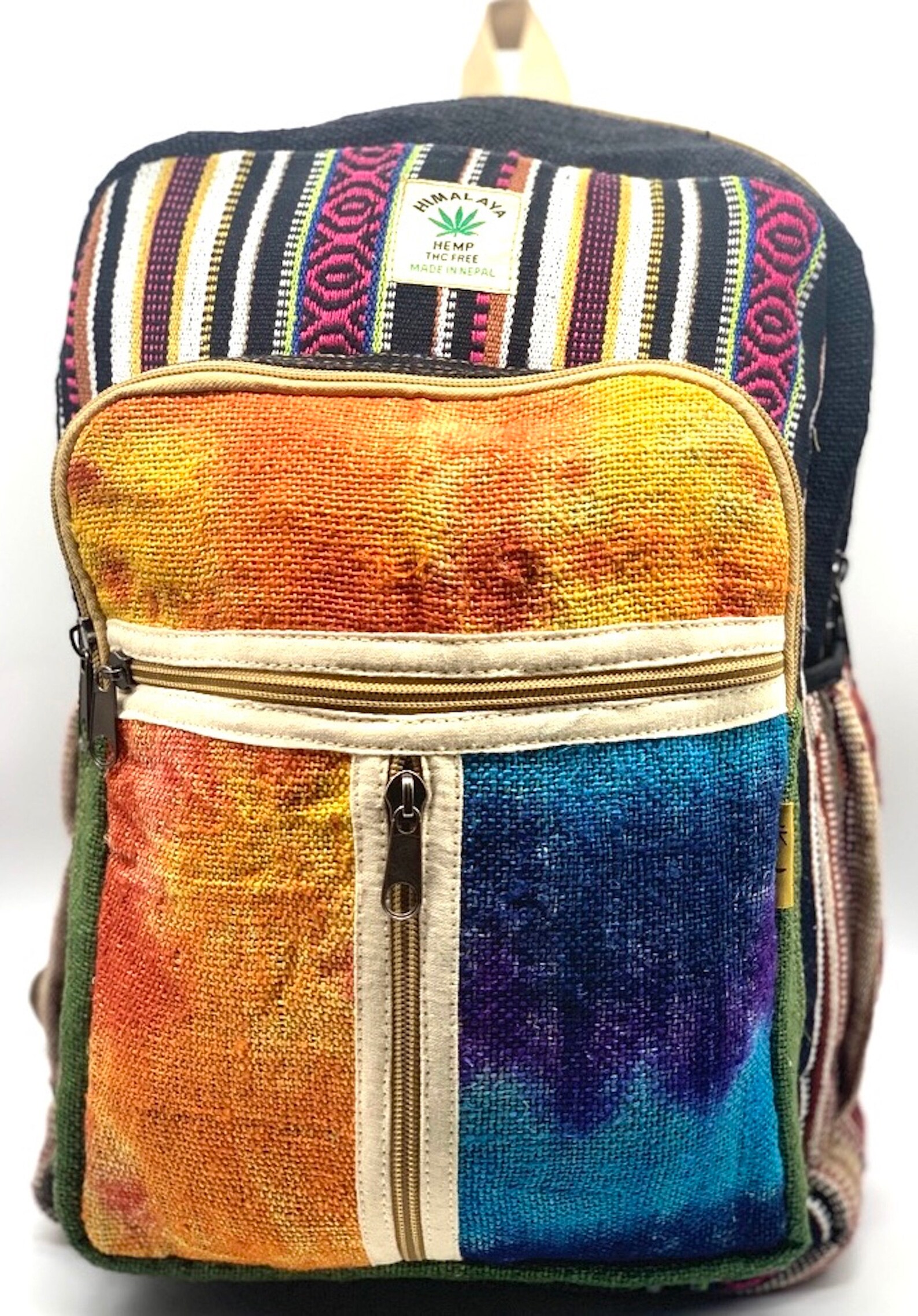 Himalaya Hemp Tie Dye Large Backpack Hippie Backpack Festival Etsy