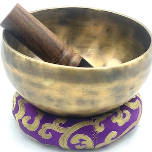 Authentic Hand beaten Tibetan singing bowl for Meditation peace & love Mindfulness Yoga-Chakra Sound Healing