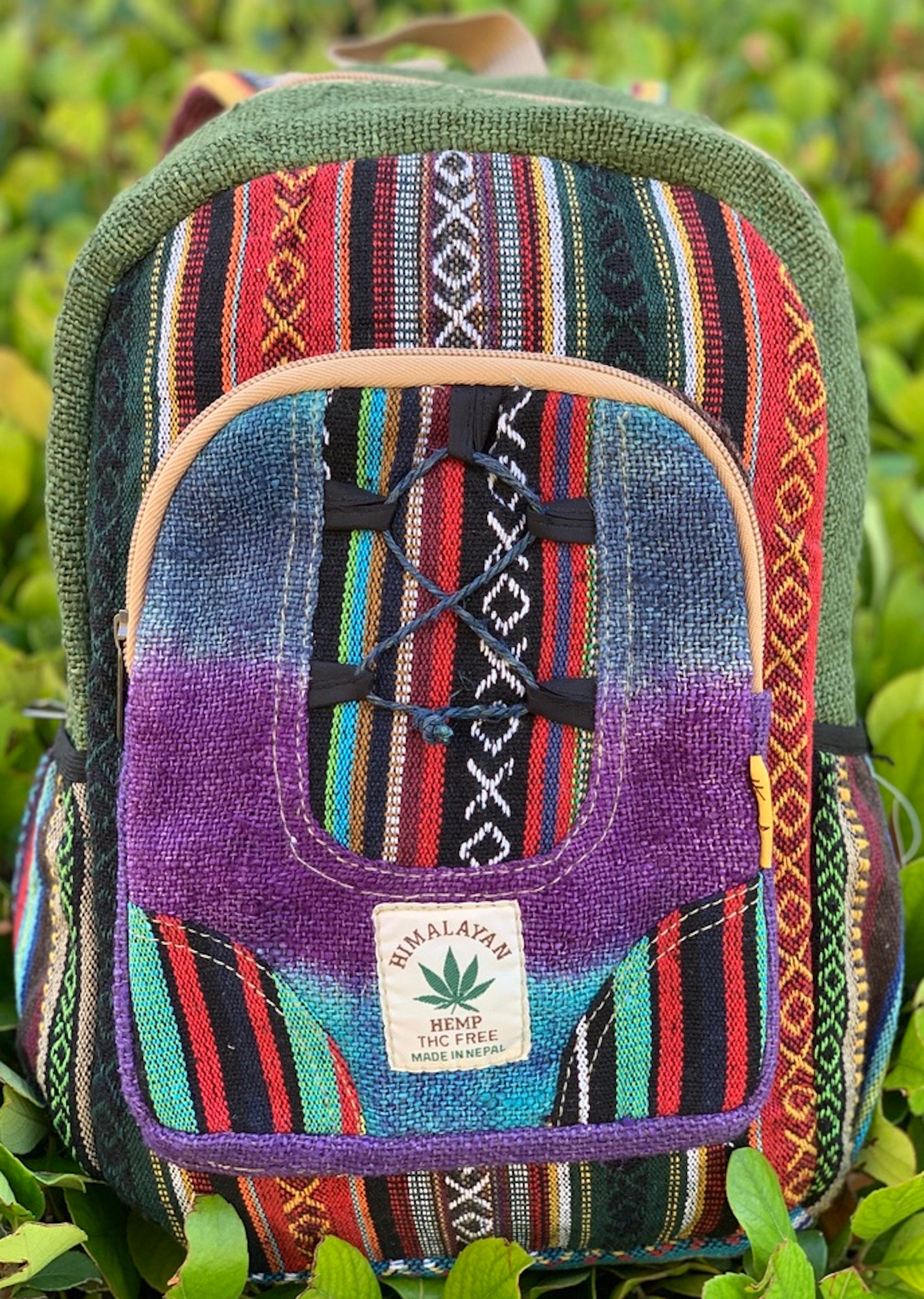 Unique Tie Dye Mini Hemp Backpack Small Back Pack Hippie Bag Etsy