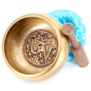 Hand Crafted Authentic Statue Hand Carved Tibetan Singing Bowl for Meditation & Mindfulness, Yoga-Chakra Sound Bowl, Handmade Product