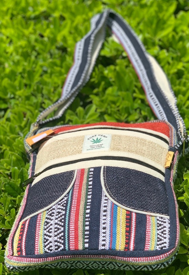 Unique Himalaya Hemp Boho Tablet crossbody bag Hippie Bag Etsy