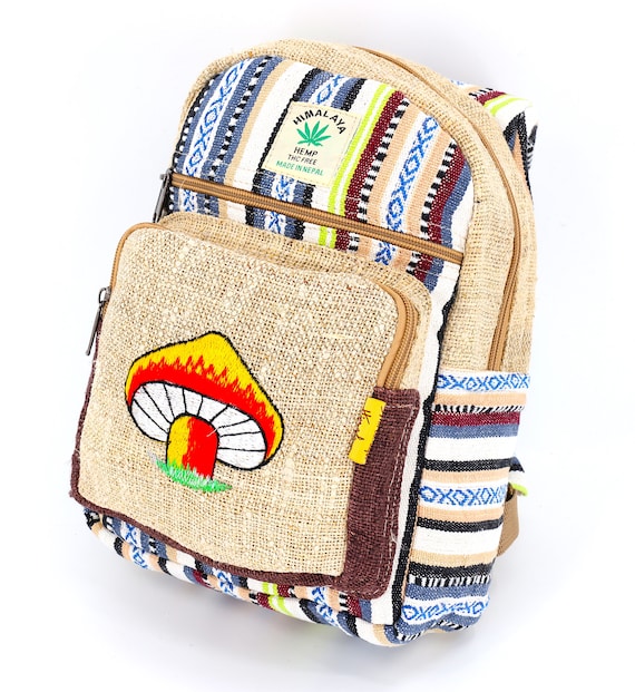 Himalayan Hemp Mini Backpack Amazon.com | Mini Hemp Backpack Bag - Woven Thread Eco  main image 4