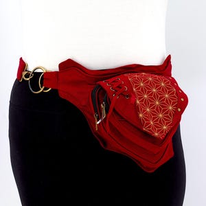 Himalaya Baumwolle Bauchtasche Blume des Lebens Hippie Boho Tasche