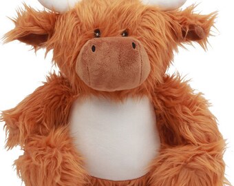 highland cow baby toy