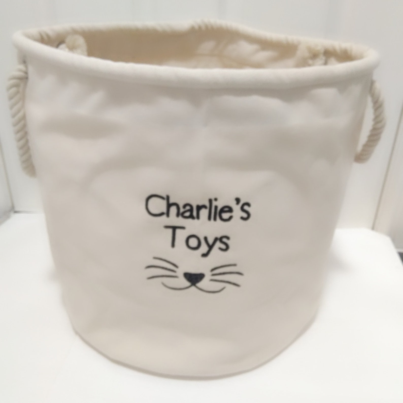 Personalised Cat Toy Basket Cat Toys Storage Bag Cat Toy Etsy
