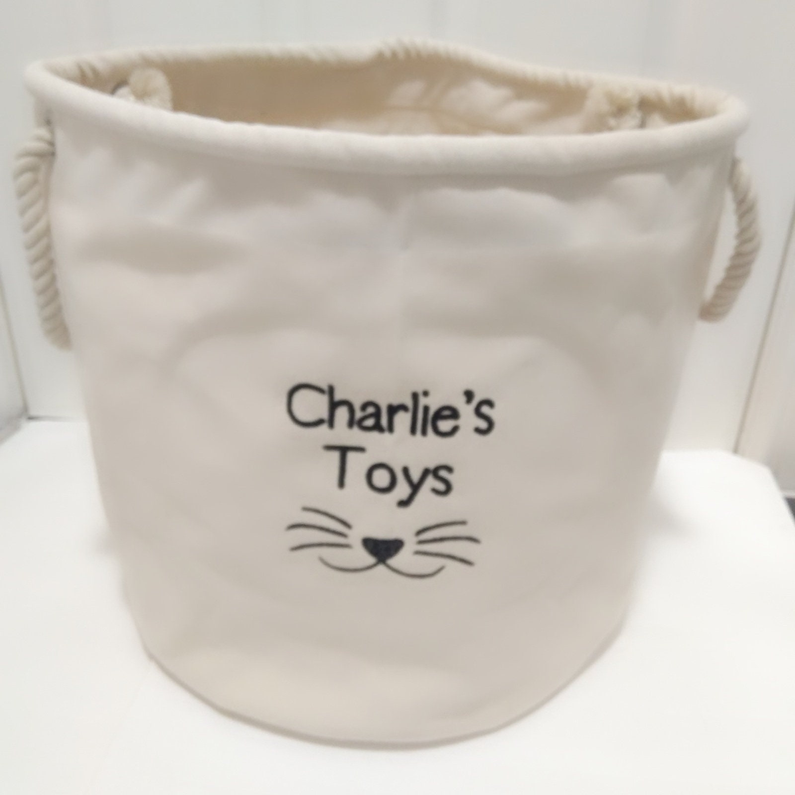 Personalised Cat Toy Basket Cat Toys Storage Bag Cat Toy Etsy