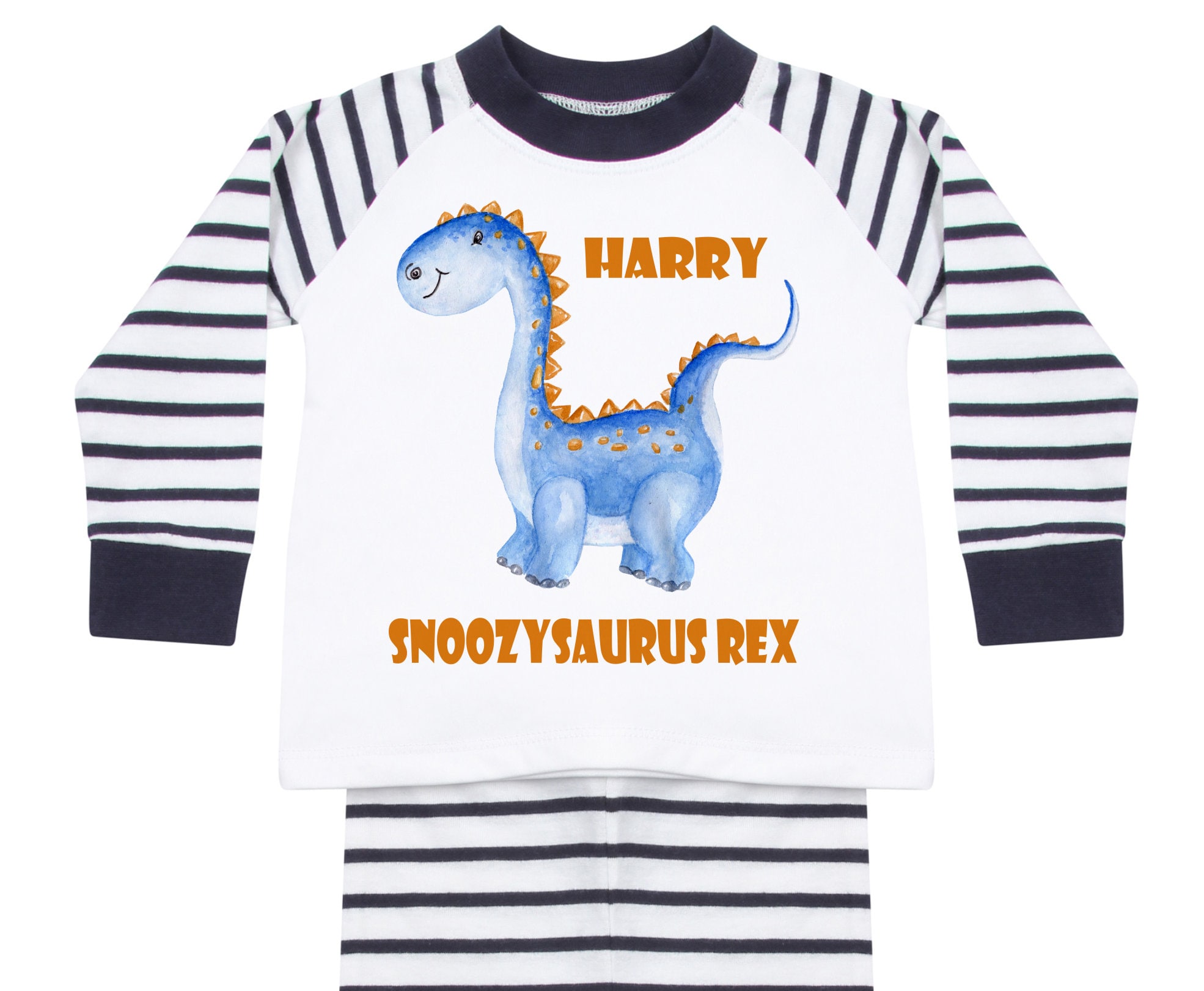 Personalised Blue Dinosaur Pyjamas Personalised Boys Pyjamas Etsy UK