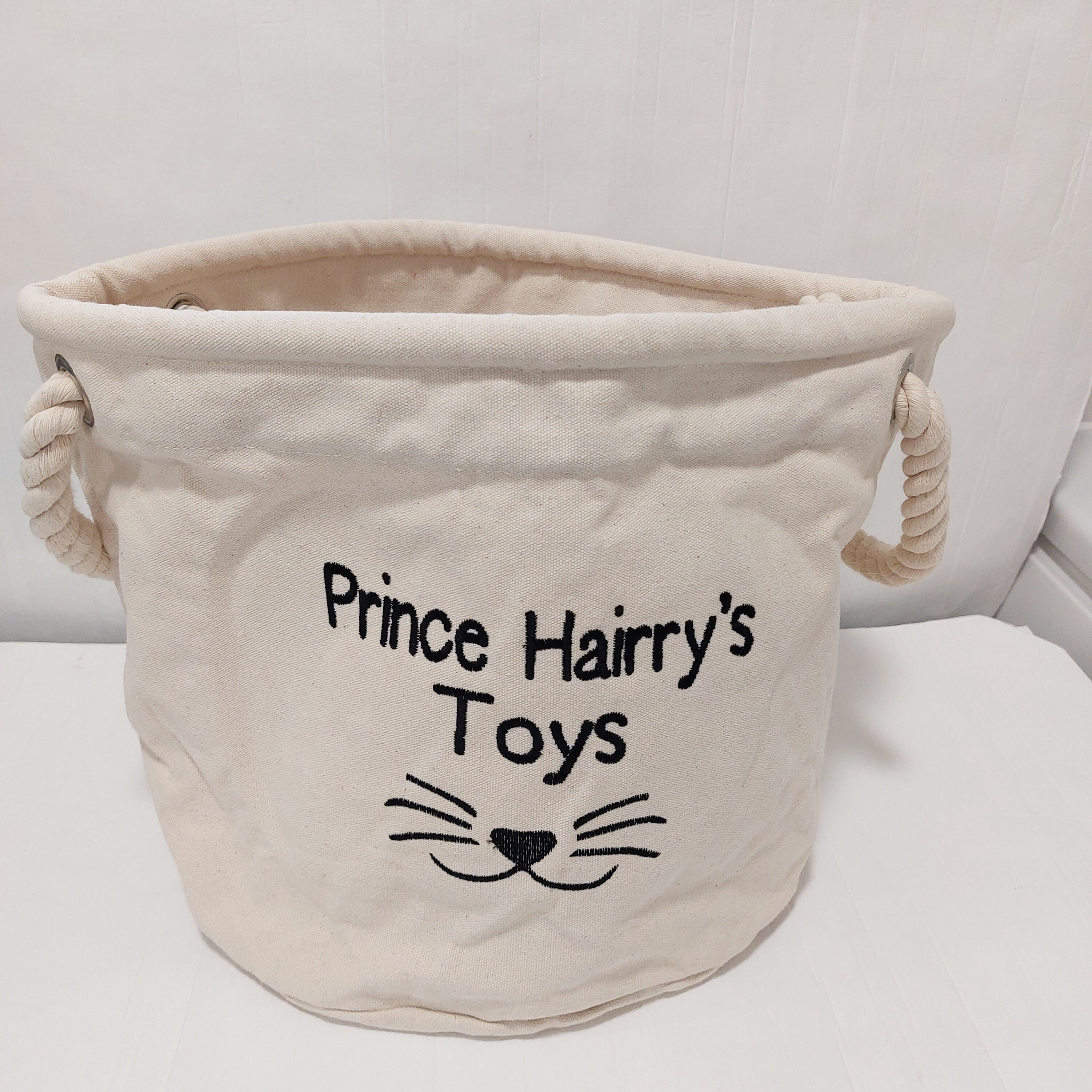 Personalised Cat Toy Basket Cat Toys Storage Bag Cat Toy Etsy