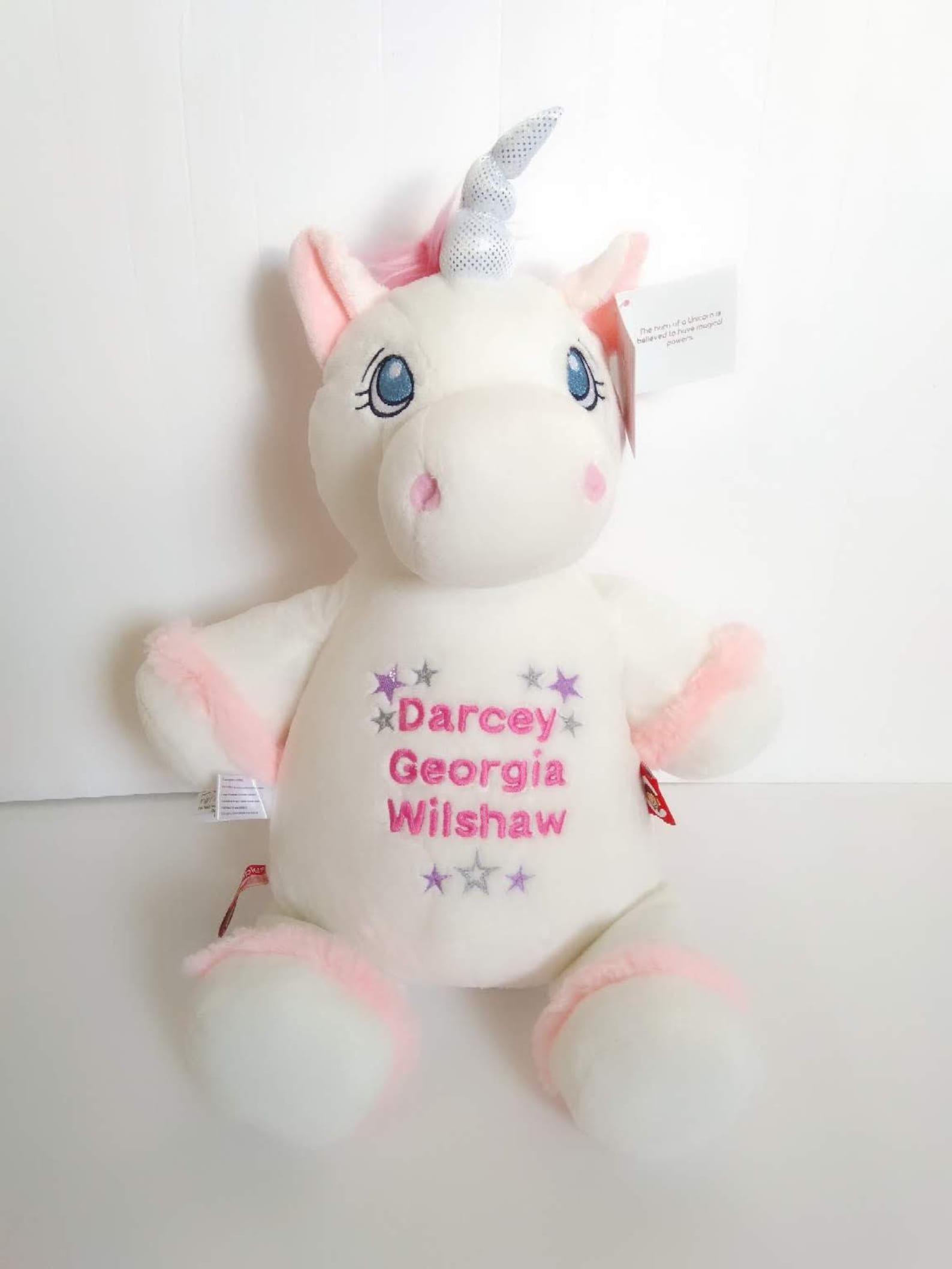 Personalised Unicorn Teddy Bear Personalised Teddy Gift Etsy