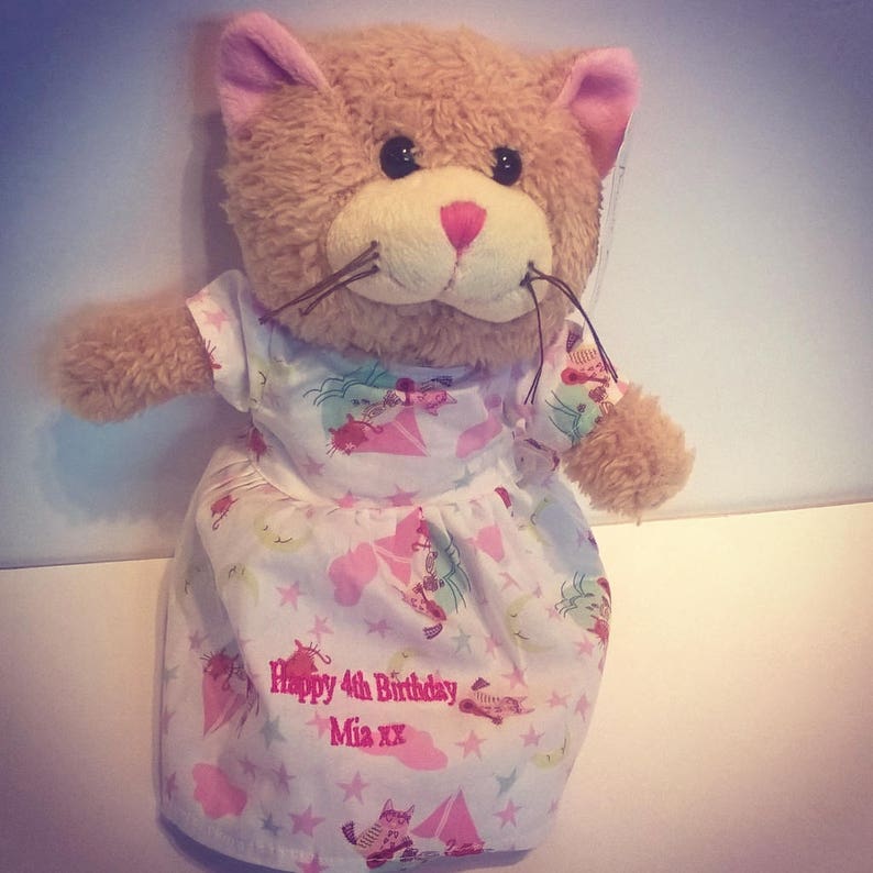 personalised cat teddy