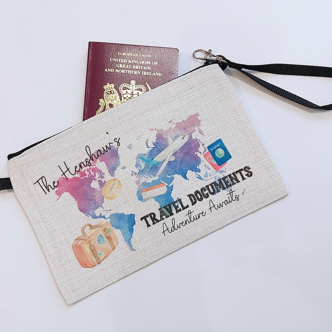 Family Passport Travel Documents Holder, Adventure Awaits Passport