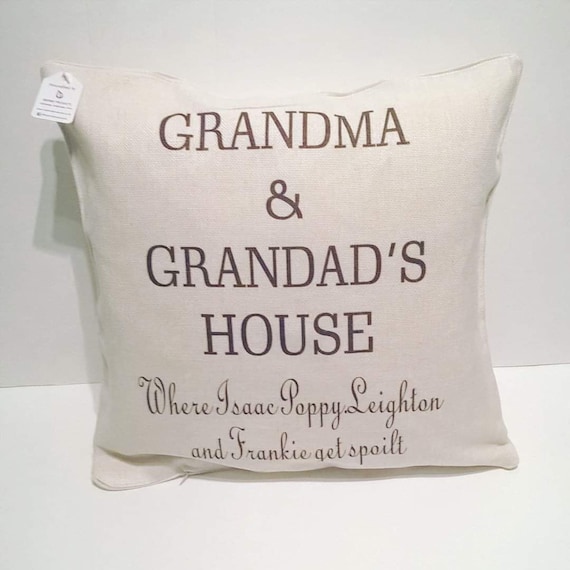 Nan//Gran//Mum Personalised Cushion Reserved for. Any Name Reading Chair Gift.