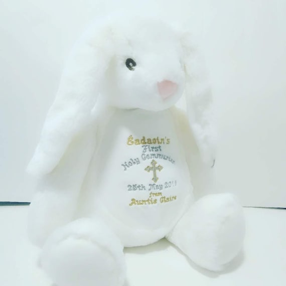 personalised bunny soft toy