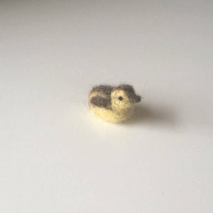 Needle Felted Yellow and Brown Waldorf Duckling Toy/Gift/Decoration