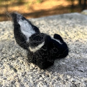 Needle Felted Wool Waldorf Skunk Decoration/Gift/Toy