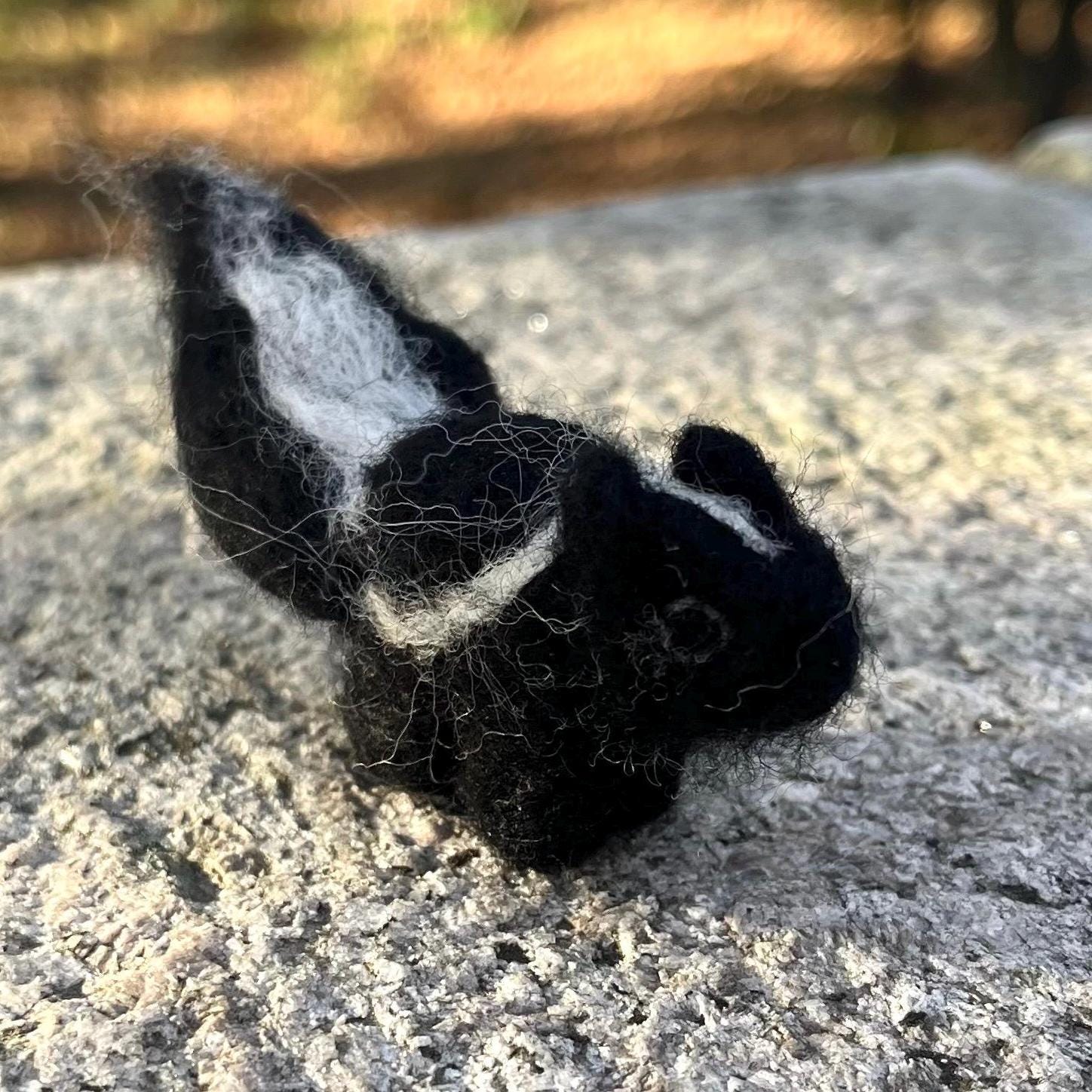 Needle Felted Wool Waldorf Skunk Decoration/Gift/Toy