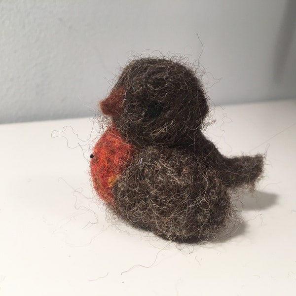 Needle Felted Waldorf Robin/Bird