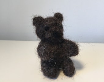 Needle Felted Brown Bear Cub