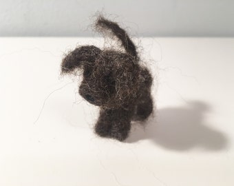 Needle Felted Brown Waldorf Puppy Decoration/Toy/Gift