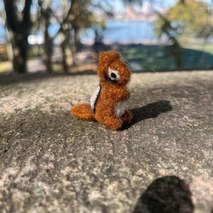 Needle Felted Wool Chipmunk Toy/Decoration/Gift
