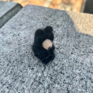 Needle Felted Black Bear Cub