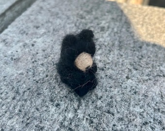 Needle Felted Black Bear Cub